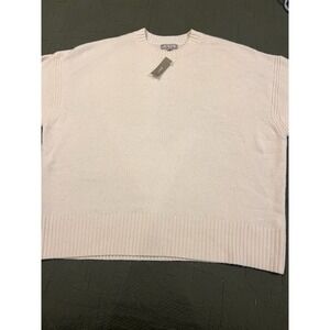 J. Crew Women's‎ Oversized Sweater Tee Large 100% Lambs Wool NWT Off White